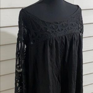 Cute Black Lace Top